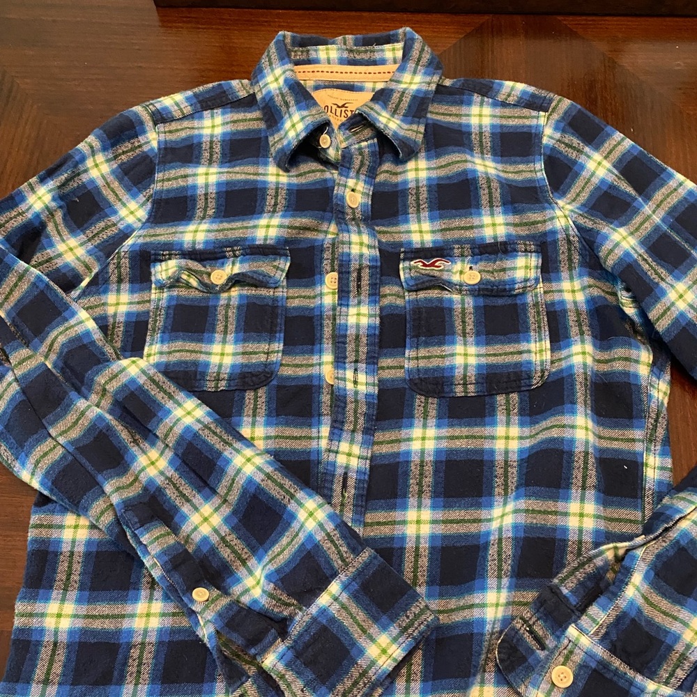 Men’s Holloster flannel shirt - medium